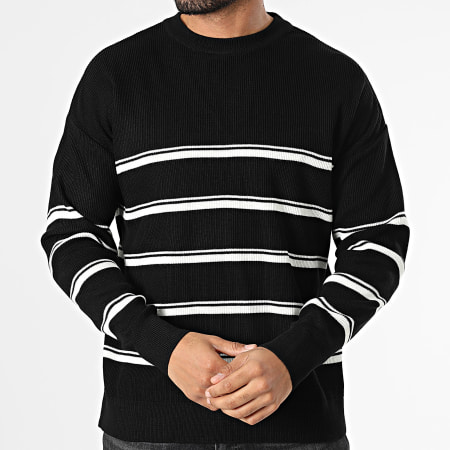 Classic Series - Pull A Rayures Noir Blanc