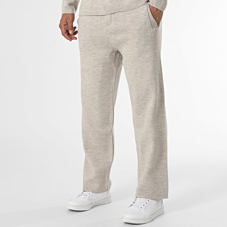 Classic Series - Poloshirt en broek met lange mouwen Beige Chiné