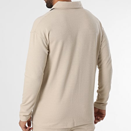 Classic Series - Poloshirt en broek met lange mouwen Beige