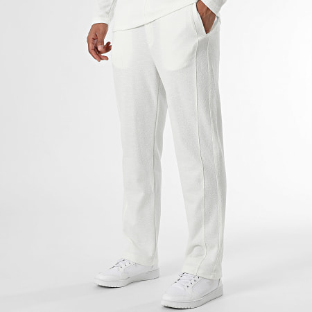 Classic Series - Poloshirt en broek met lange mouwen Wit