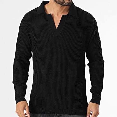 Classic Series - Pull Col V Noir