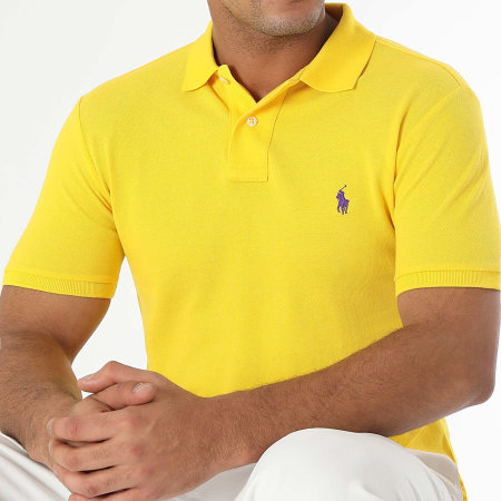 Polo Ralph Lauren Polo Manga Clasica Slim Fit Amarillo Ryses