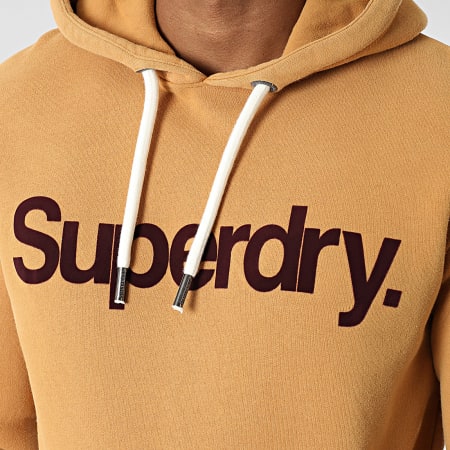 Superdry - Sudadera con capucha Classic Core Logo M2013707A Camel