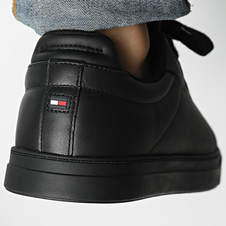 Tommy Hilfiger - Baskets Icon Court Leather Flag 5317 Black