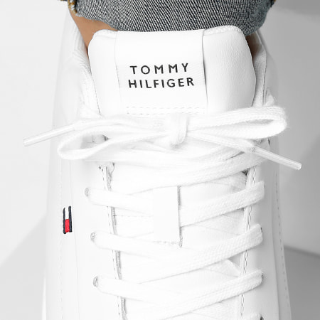 Tommy Hilfiger - Baskets Icon Court Leather Flag 5317 White
