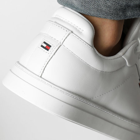 Tommy Hilfiger - Baskets Icon Court Leather Flag 5317 White