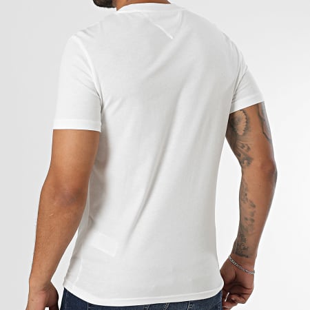 Tommy Jeans - Lot De 2 Tee Shirts Jersey 0687 Blanc Bleu Marine