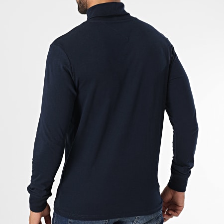 Tommy Jeans - Camiseta cuello alto manga larga 0333 Azul Marino