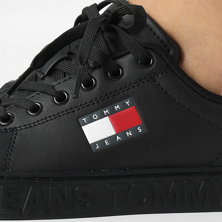 Tommy Jeans - Baskets Femme Logo Outsole Sneaker Essential 2703 Black
