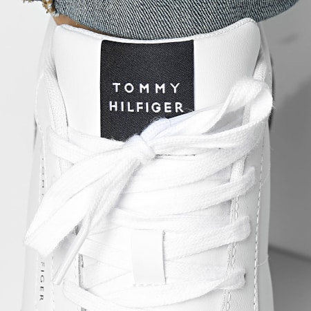 Tommy Hilfiger - Baskets New Runner Eva Mix Leather Flag 5453 White