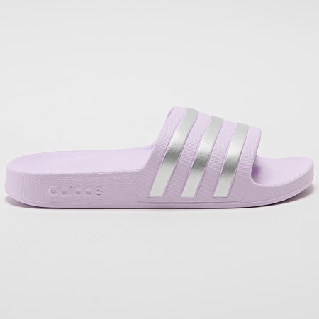 Adidas Sportswear - Claquettes Femme Adilette Aqua IE8920 Lilas Argenté