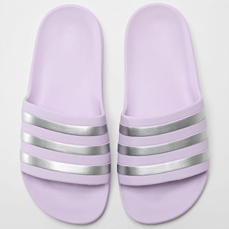 Adidas Sportswear - Claquettes Femme Adilette Aqua IE8920 Lilas Argenté