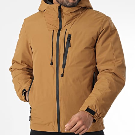 KZR - Parka con capucha camel
