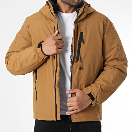 KZR - Parka con capucha camel