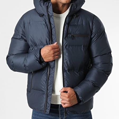 KZR - Doudoune Capuche Bleu Marine