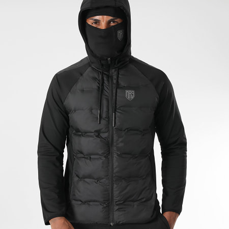 MA9 Mafia Nueve Doudoune Capuche Et Cagoule Black Reflective