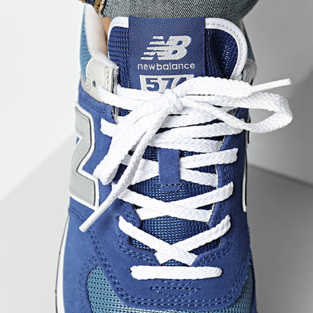 New balance 574 navy blue and grey clearance