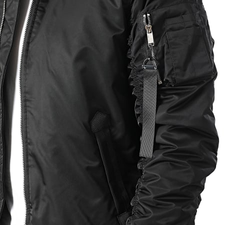 Redskins - Veste Bomber Col Fourrure Tage Allport Noir