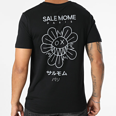 Sale Môme Paris - Tee Shirt Flower Noir Gris