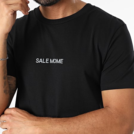 Sale Môme Paris - Tee Shirt Flower Noir Gris