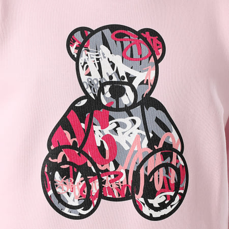 Teddy Yacht Club - Sweat Crewneck Art Series Front Pink Rose