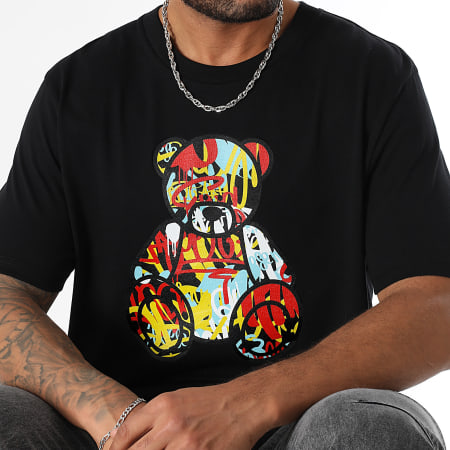 Teddy Yacht Club - Tee Shirt Oversize Large Art Series Classic Front Negro