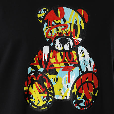 Teddy Yacht Club - Tee Shirt Oversize Large Art Series Classic Front Negro