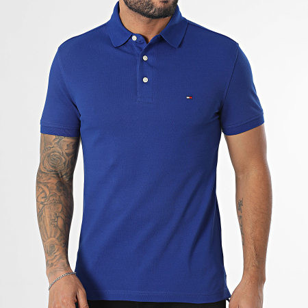 Tommy Hilfiger - Polo Manches Courtes Slim 1985 7771 Bleu Roi