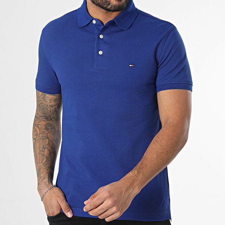 Tommy Hilfiger - Polo Manches Courtes Slim 1985 7771 Bleu Roi