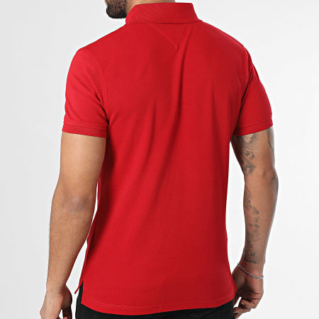 Tommy Hilfiger - Polo Manches Courtes Slim 1985 7771 Rouge
