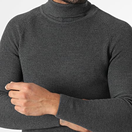 Classic Series - Jersey de cuello alto gris marengo