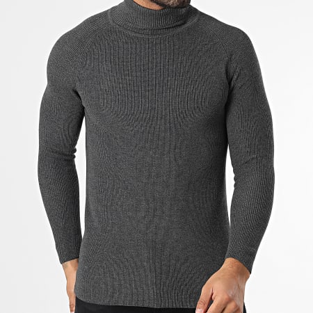 Classic Series - Jersey de cuello alto gris marengo