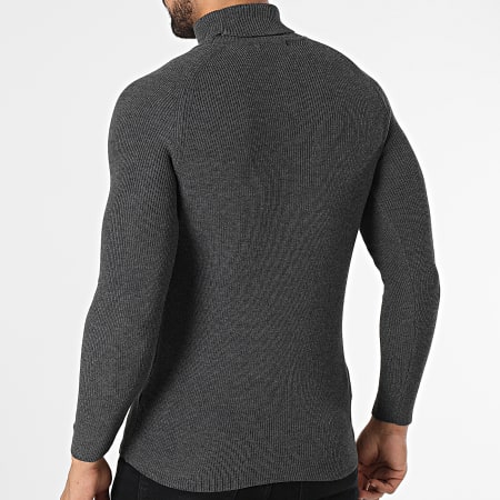 Classic Series - Jersey de cuello alto gris marengo