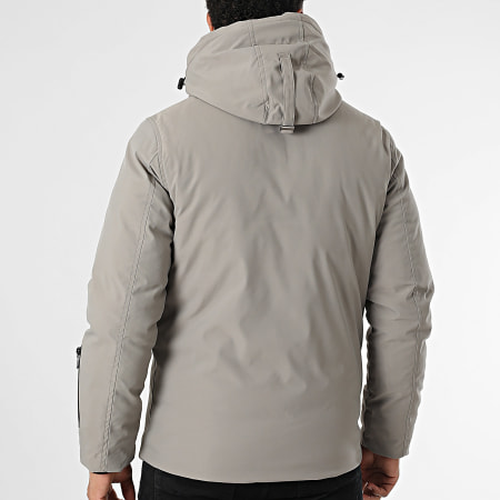 Frilivin - Parka gris con capucha