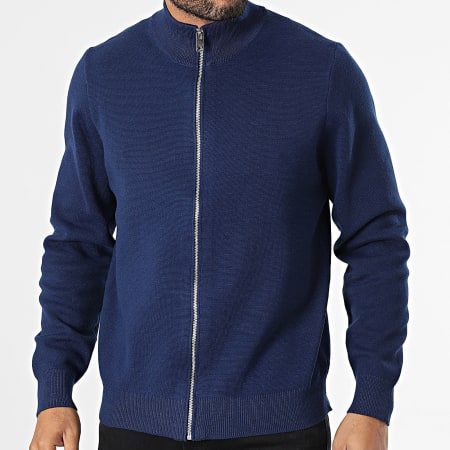 Frilivin - Chaleco con Cremallera 058 Azul Marino