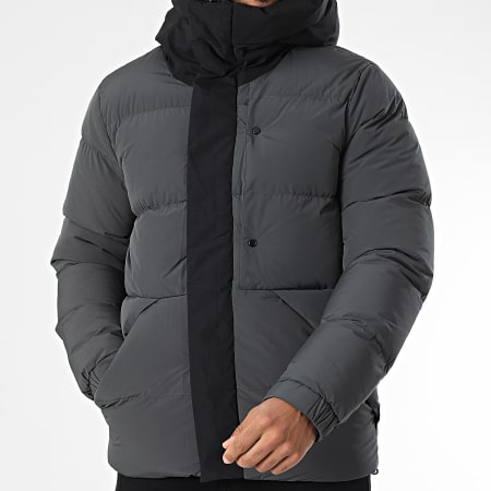 KZR - Doudoune Capuche Gris Anthracite