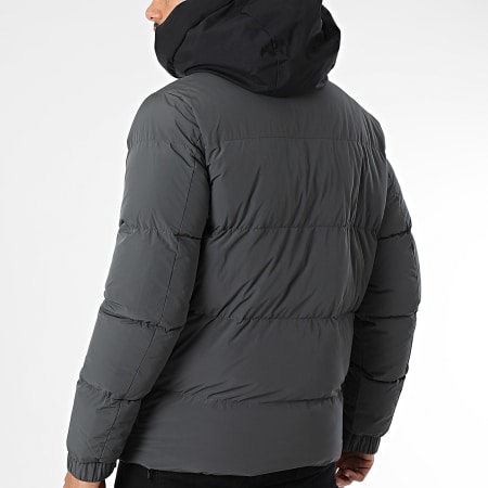 KZR - Doudoune Capuche Gris Anthracite