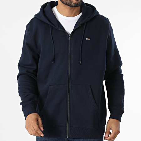 Tommy Jeans - Sudadera Zippé Capuche Flag Zip 0743 Azul Marino