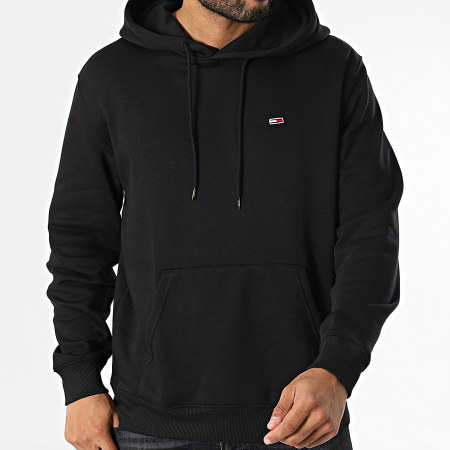 Tommy Jeans - Sweat Capuche Flag Fleece 0742 Noir