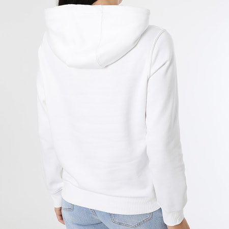 Tommy Jeans - Sweat Capuche Regular Femme Flag 9958 Blanc