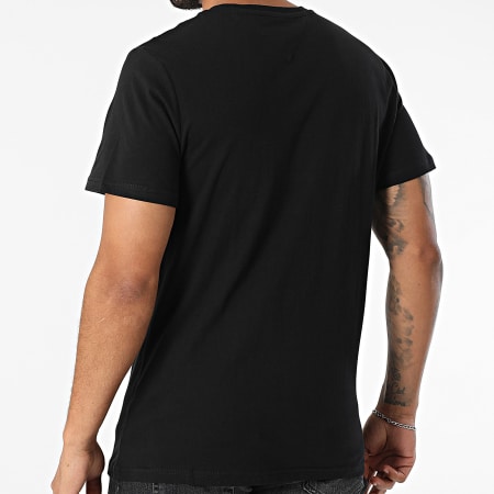 Tommy Jeans - Tee Shirt Slim Essential Flag 0740 Noir