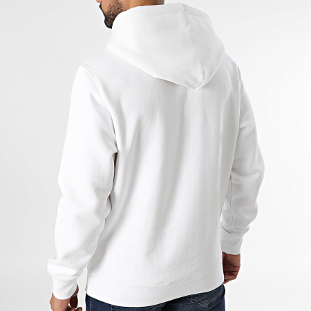Tommy Jeans - Sweat Capuche Essential Flag 0738 Blanc