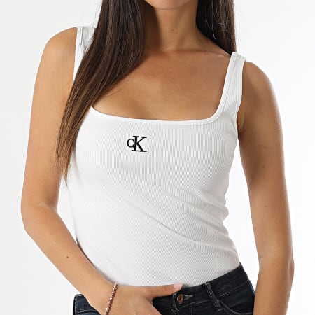 Calvin Klein - Camiseta de tirantes para mujer 3192 Blanco