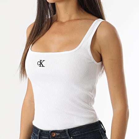 Calvin Klein - Camiseta de tirantes para mujer 3192 Blanco