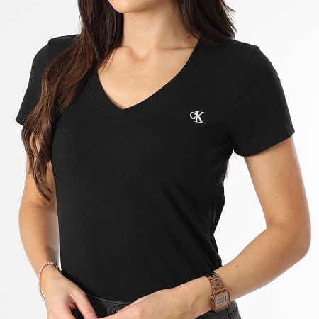 T shirt calvin klein femme noir outlet