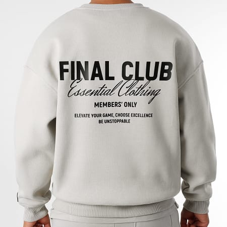Final Club - Sweat Crewneck Big Back Gris