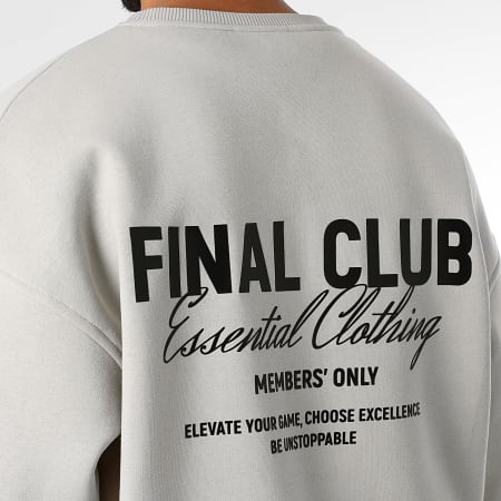 Final Club - Sweat Crewneck Big Back Gris
