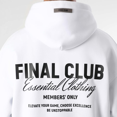 Final Club - Big Back Hoodie Blanco