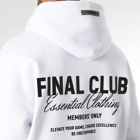 Final Club - Big Back Hoodie Blanco