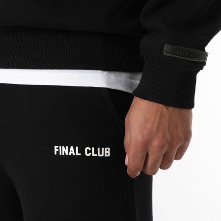 Final Club - Conjunto de sudadera con capucha y pantalón de chándal Big Back Negro
